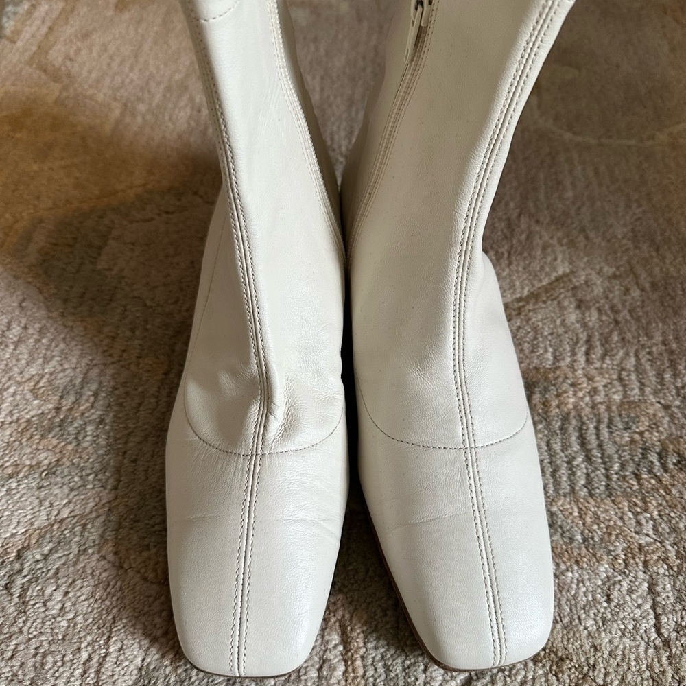 SOLD By Far size 37 White Women's Boots New! “Este”
